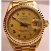 Image 1 : C. 1985 18K GOLD LADIES ROLEX PRESIDENT DATEJUST W