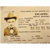 Image 2 : 1921 REWARD NOTICE FOR ESCAPED PRISONER FROM SAN Q