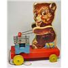 Image 2 : C. 1946 FISHER PRICE TEDDY ZILO MUSICAL PULL TOY B