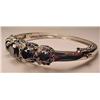 Image 2 : 14K PLATE OVER SILVER LADIES BANGLE BLACK AND WHIT