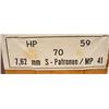 Image 2 : LOT OF 4 BOXES OF 7,62 MM S-PATRONENE / MP 41 AMMU