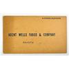 Image 1 : 1908 WELLS FARGO AND CO. EXPRESS CARD SENT TO AGEN