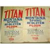 Image 3 : LOT OF 4 VINTAGE FLOUR ADVERTISING SACKS
