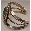 Image 2 : VINTAGE STERLING SILVER AND TURQUOISE CUFF BRACELE