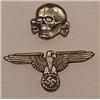 Image 1 : WW2 GERMAN NAZI WAFFEN SS VISOR CAP EAGLE AND SKUL