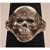 Image 1 : WW2 GERMAN NAZI OFFICERS SKULL RING - Poss. silver