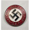 Image 1 : WW2 GERMAN NAZI DAP ENAMELED BADGE / PINBACK - Mak