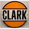 Image 1 : VINTAGE CLARK GASOLINE PORCELAIN ADVERTISING SIGN