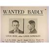 Image 2 : VINTAGE WANTED POSTER "WANTED BADLY" FOR BURGLARY