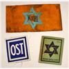Image 1 : LOT OF 3 WW2 ERA HOLOCAUST ITEMS - INCL. ARMBAND