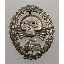 WW2 GERMAN NAZI CONDOR LEGION TANK BADGE - Maker m