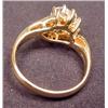 Image 4 : 14K GOLD LADIES DIAMOND RING - SIZE 5.25 - Over 1c