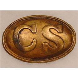 CIVIL WAR ERA CONFEDERATE WAR CS EM BELT BUCKLE FO