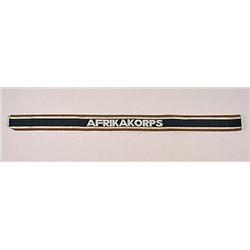 WW2 GERMAN NAZI AFRIKA KORPS ARMBAND W/ SILVER BUL