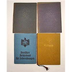 LOT OF 4 WW2 GERMAN NAZI DOCUMENTS