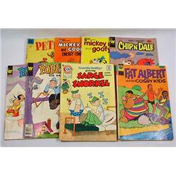 LOT OF 8 VINTAGE COMIC BOOKS - 10 CENT - 50 CENT C