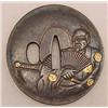 Image 1 : ANTIQUE JAPANESE SAMURAI SWORD TSUBA GUARD - Appro