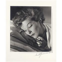 Katharine Hepburn oversize exhibition portrait from Spitfire by Ernest A. Bachrach