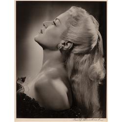 Claire Trevor oversize exhibition portrait from Johnny Angel by Ernest A. Bachrach