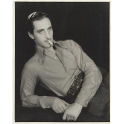 Basil Rathbone oversize gallery portrait from The Flirting Widow by Elmer Fryer