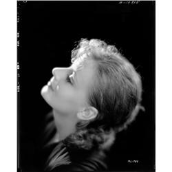 Greta Garbo camera negative from The Kiss by Clarence Sinclair Bull