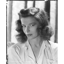 Katharine Hepburn camera negative from Woman of the Year by Clarence Sinclair Bull