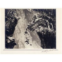 Exhibition portrait by Ernest A. Bachrach from She of warriors falling from cliff