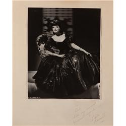 Linda Darnell vintage oversize photograph signed on presentation mat