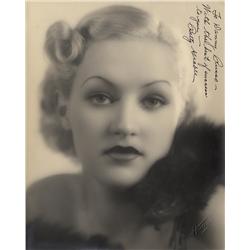 Signed vintage photo of a very young (ca. age 16) Betty Grable inscribed to band leader Danny Russo