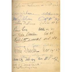 Couture and Hollywood designer Howard Greer’s massive personal autograph album from 1927 to 1937