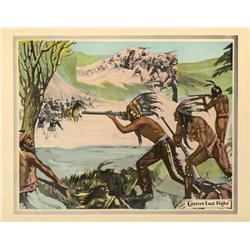 Custer’s Last Fight complete color lobby card set of 8 with original envelope