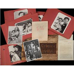 Personal and unique Rita Hayworth and Orson Welles family scrapbook for their daughter Rebecca
