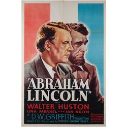 Abraham Lincoln one-sheet poster for the 1937 reissue