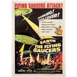 Earth vs. the Flying Saucers one-sheet poster