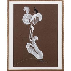 Jose de Zamora costume sketch for Josephine Baker in the Folies Bergere of 1937