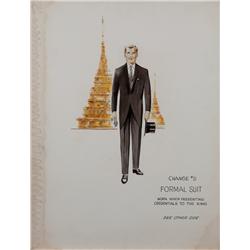 Rosemary Odell costume sketch for Marlon Brando in The Ugly American