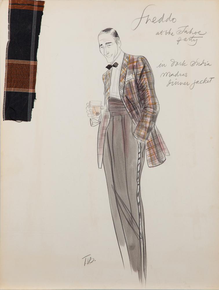 Theodora Van Runkle costume sketch of John Cazale as “Freddo” in The ...