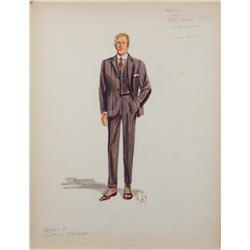 Miles White costume sketch of Dan Dailey for There’s No Business Like Show Business