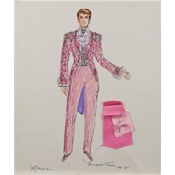 Michael Travis costume sketch for Liberace