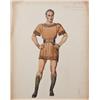 Image 1 : Costume sketch of Robert Taylor for Quo Vadis attributed to Herschel McCoy and sketched by Valles
