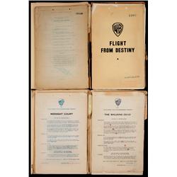 Collection of four dialogue subtitling scripts for horror and crime films of the 1930’s