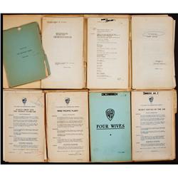 Collection of eight dialogue subtitling scripts for films of the 1930’s including Nancy Drew