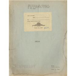 Camille original transitional script by James Hilton for the 1936 Greta Garbo film