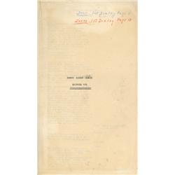 Personal, annotated and signed script of Zorro Rides Again serial star, John Carroll