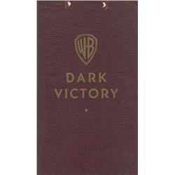 Bound volume of six dialogue subtitling scripts for Bette Davis and Humphrey Bogart films