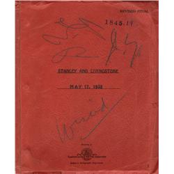 Darryl F. Zanuck’s personal script for Stanley and Livingstone