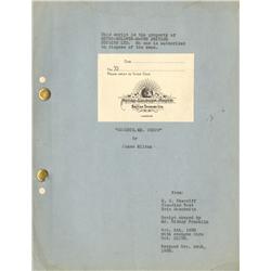 Goodbye, Mr. Chips original script for the film to win best actor Oscar for 1939