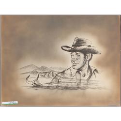 Wagon Train camera title-sequence art of Robert Horton