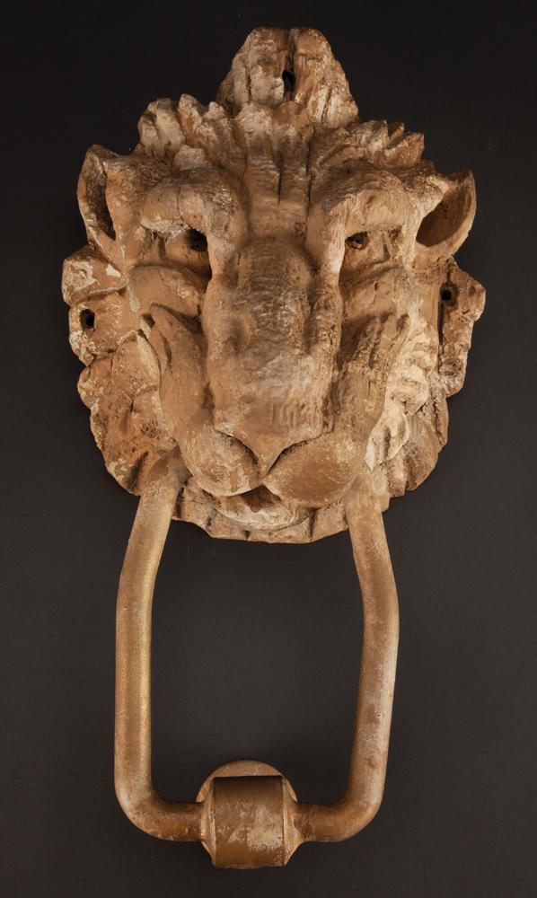 Carved wood home door knocker from The Munsters