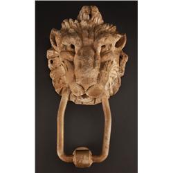 Carved wood home door knocker from The Munsters